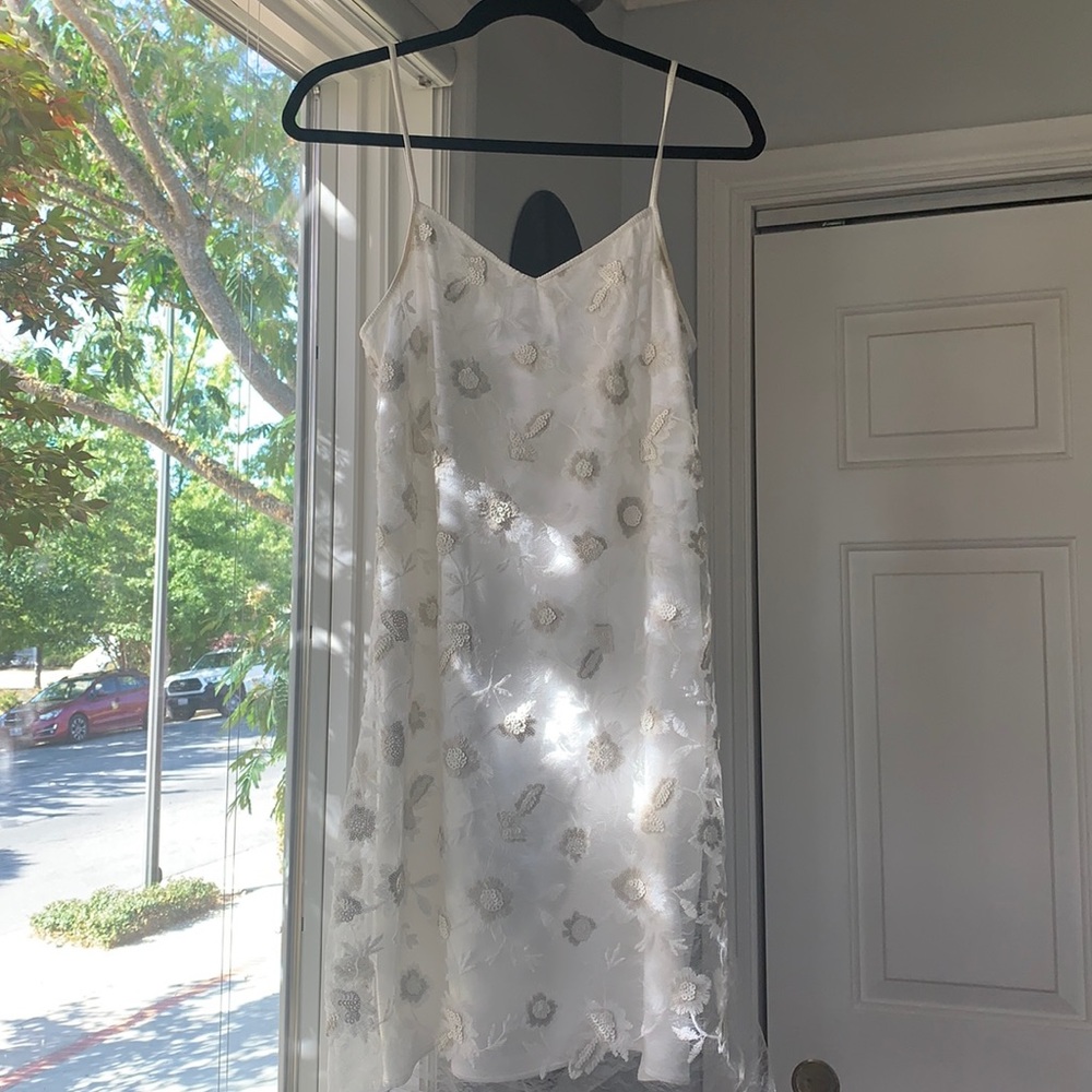 Max Studio London white mini dress